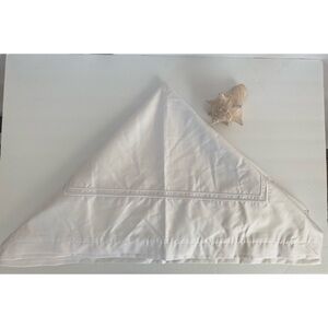 Hotel Collection Pillow 2-Shams Embroidered Frame 28" x 28” White